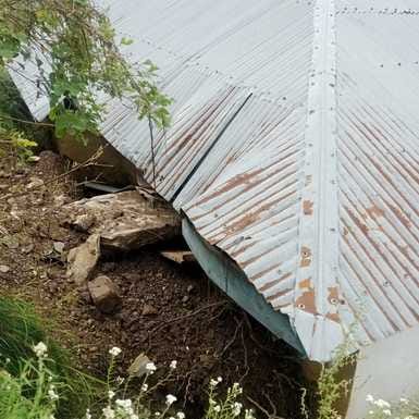 Primary school Bhot is in danger due to landslide