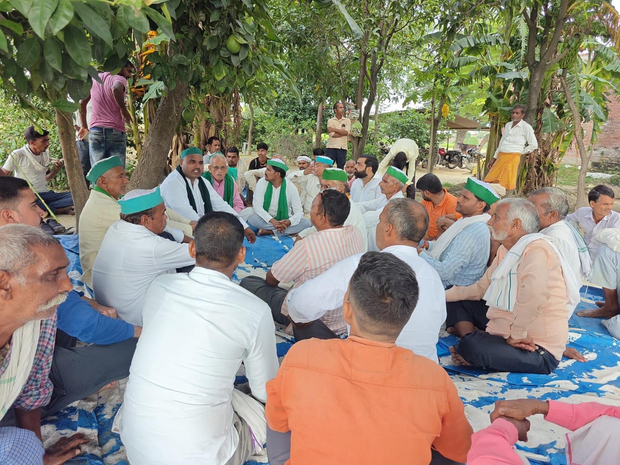Protest against land acquisition begins in Chhabilepur