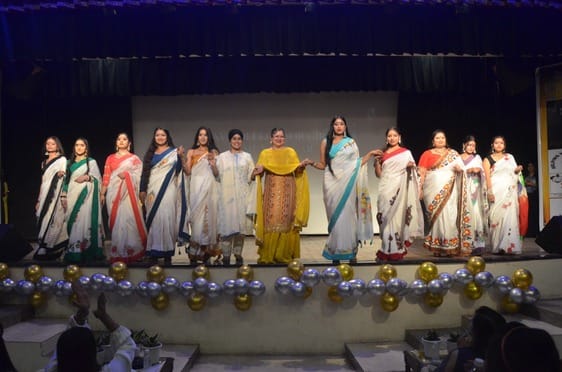 Students displayed their talent on the ramp