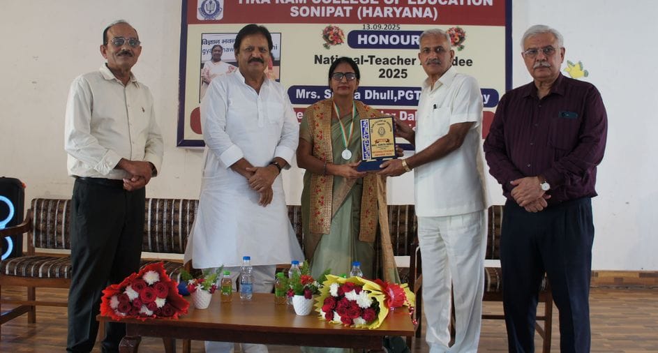 National Teacher Award winner Sunita was honored