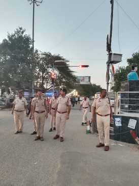 Police station in-charges patrolled and talked to people