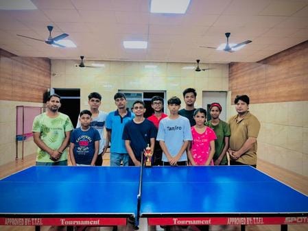 Rewari got second place in state level table tennis competition