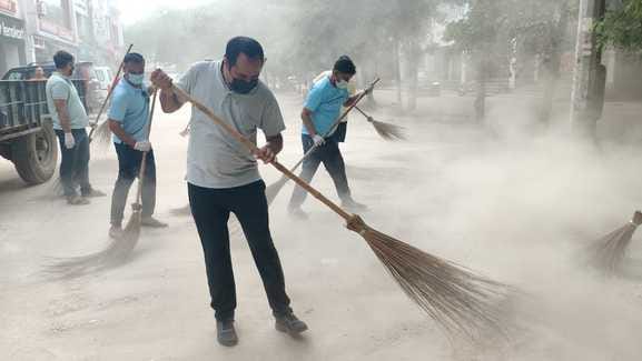 Mhara Rewari-Clean Rewari: Cleanliness drive conducted in Brass Market