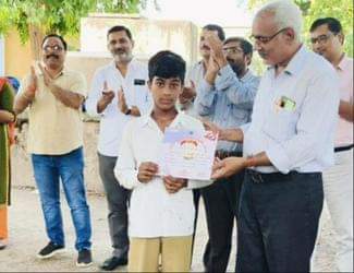 Student selected for state level volleyball competition