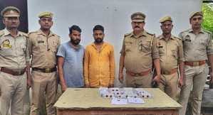 Two accused arrested with stolen goods and cash
