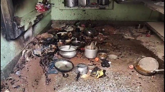 Fire started due to leakage cylinder, major accident averted