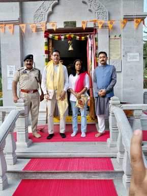 Principal Secretary Home visited Sharda Temple located at Titwal