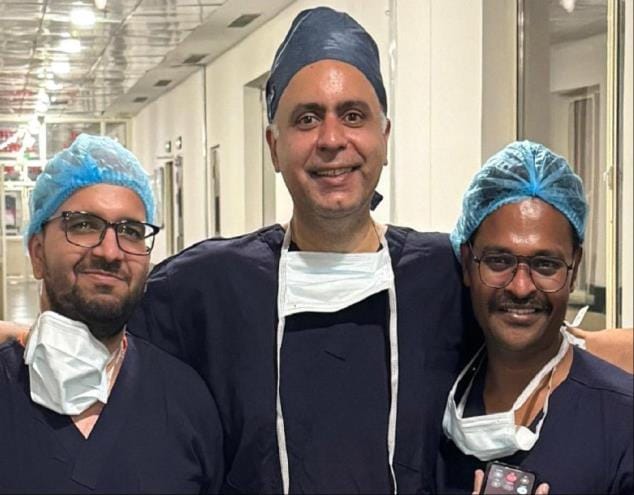 Brain water was coming into the nose, surgery was done without incision