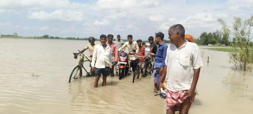 Saryu's water level reached the red mark