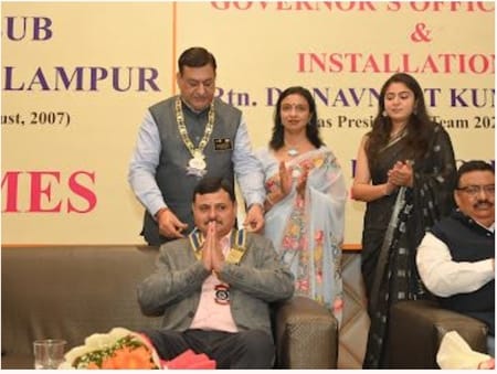 Navneet became Rotary Club Palampur president, Sudhir secretary
