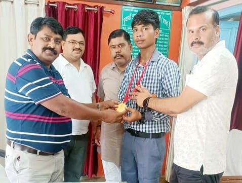 Mohammad Hasan selected for state level volleyball competition