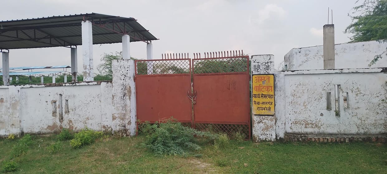 The crematorium built at a cost of Rs 24 lakh is in a bad condition in five years