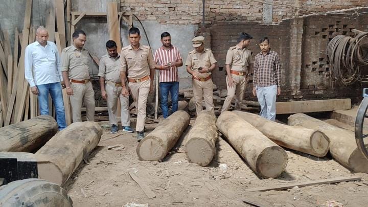 Seven boats of rosewood recovered, saw machine sealed
