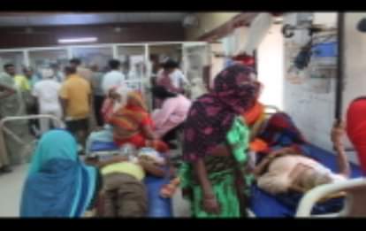 District hospital emergency became referral center... 96 patients were sent out in eight days