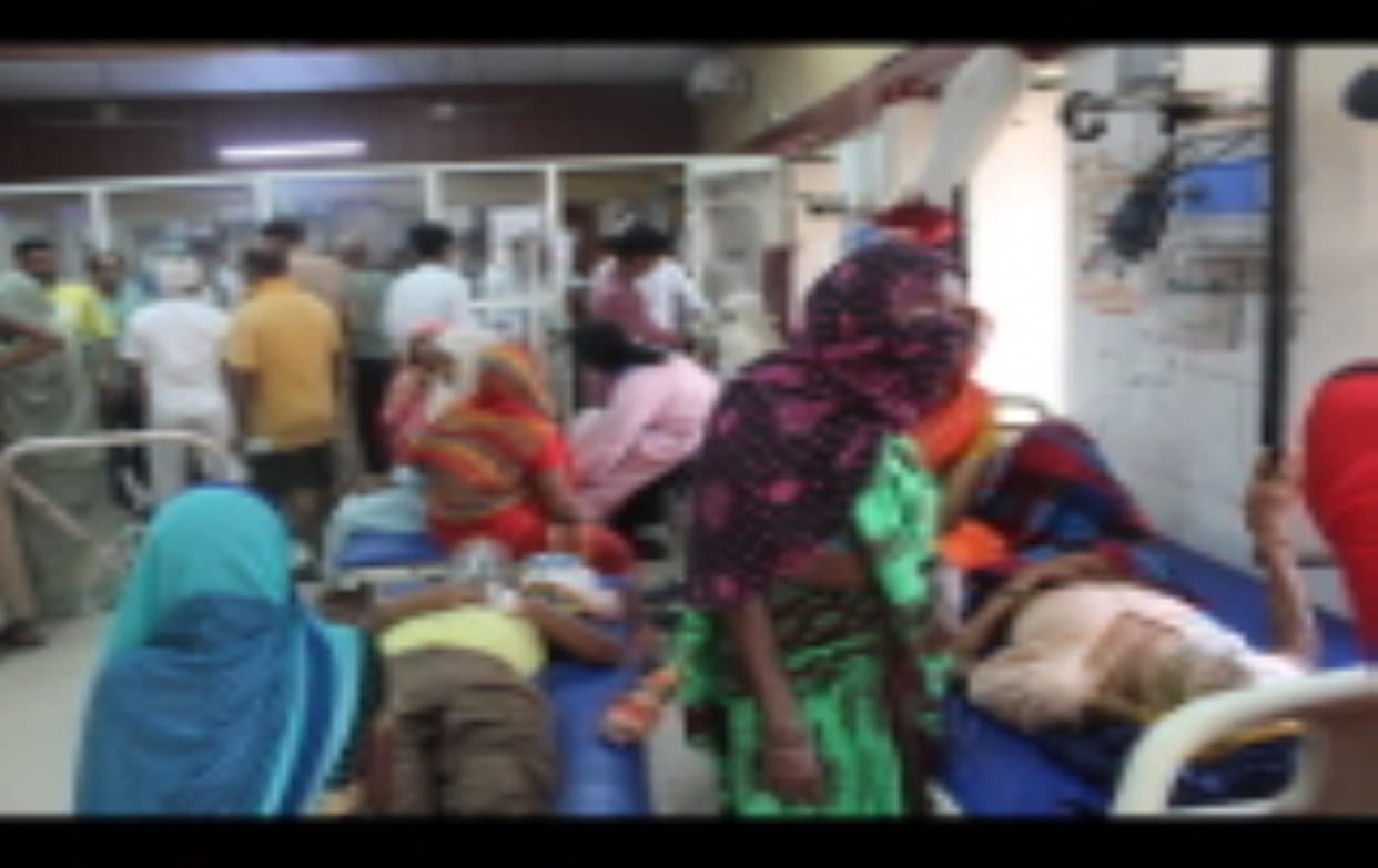 District hospital emergency became referral center... 96 patients were sent out in eight days