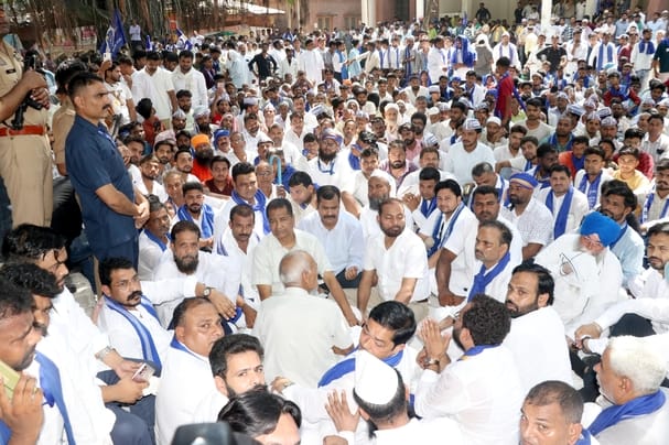 ASPA's demonstration in the Collectorate