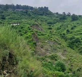 Land subsidence is happening under Lakhi village