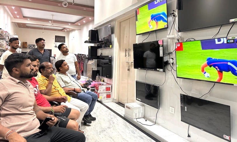 The attachment to India-Pakistan match remained limited to private premises