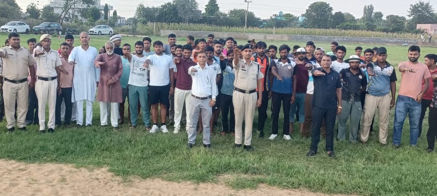 Churu's team stood first in the cricket competition