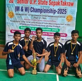 Mahoba's team won bronze medal