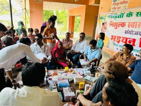 487 flood victims were given free treatment