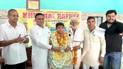 National Games bronze medalist Khushal gets a grand welcome on reaching home