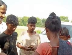 A newborn baby girl was buried in the mud on the river bank, but nature saved her