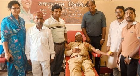 56 people registered, 40 donated blood