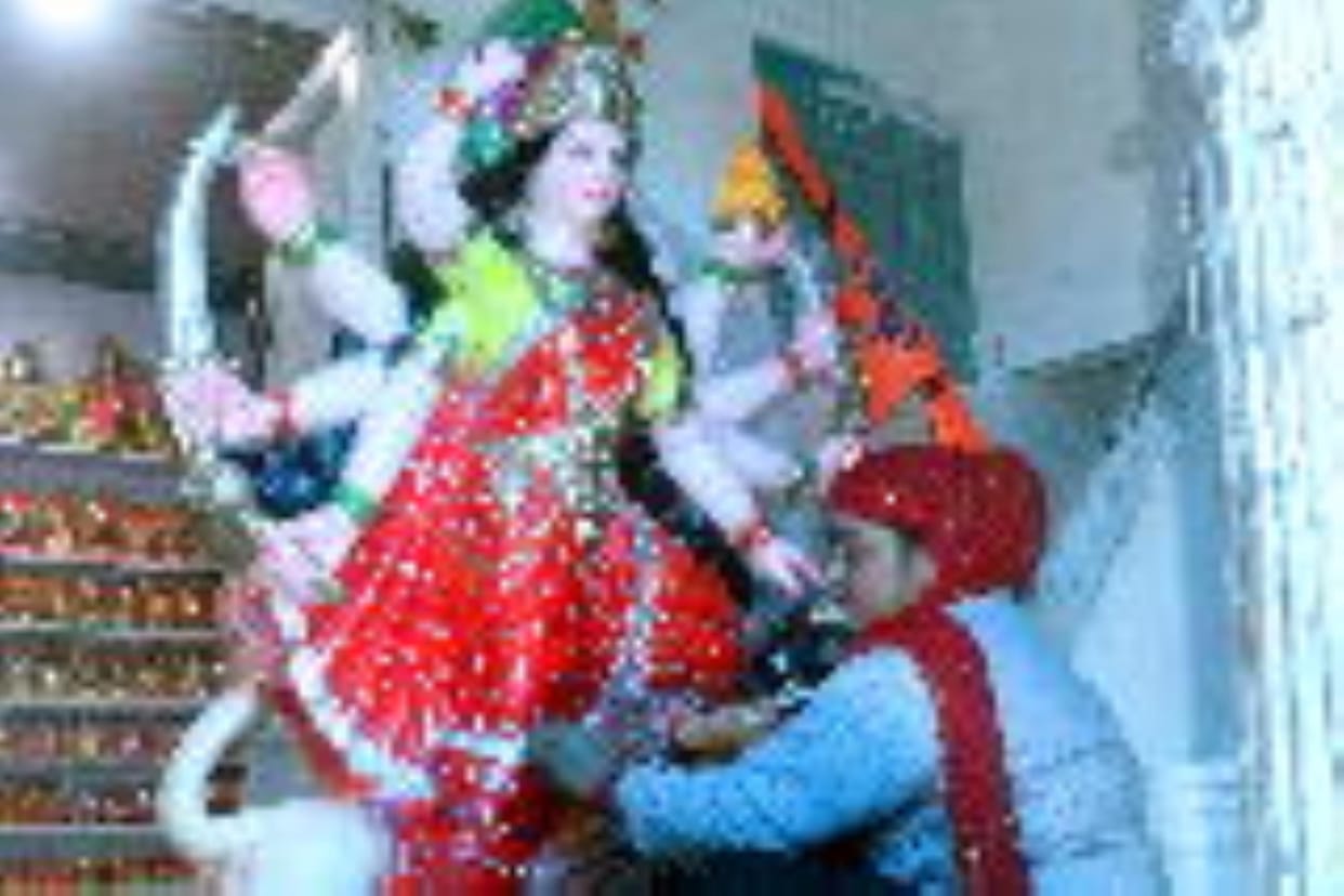 Goddess idols are being prepared in seven colours on the occasion of Navratri festival