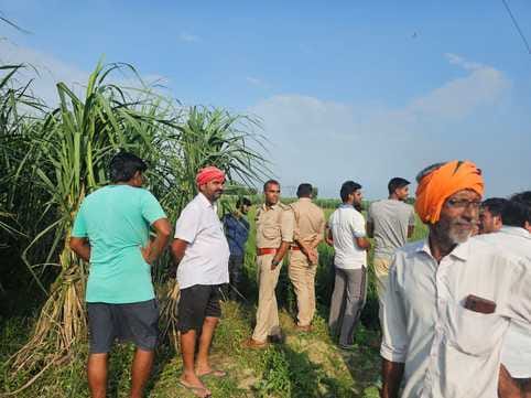 Now women working in the field saw a leopard, villagers in panic