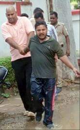 A youth accused of rape attempted self-immolation in front of the police station