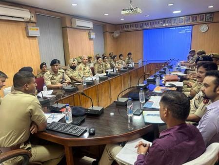 Udhampur, SSP Aamod Nagpure, Held Crime Review Meeting