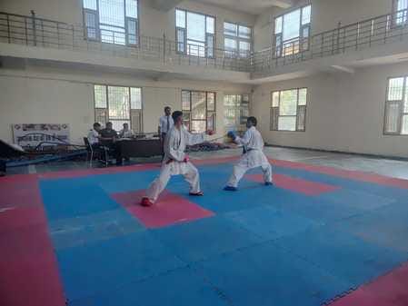 Karate trials held at Maharishi Dayanand Saraswati Stadium