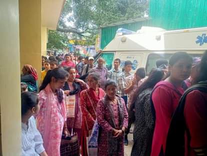 When OPD opened after two days holiday, there was a crowd of patients