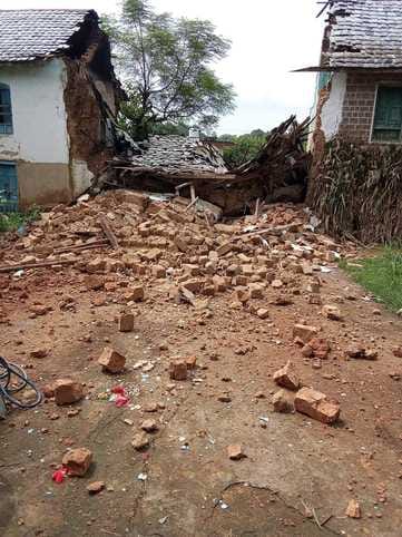 15 houses, 26 cowsheds collapsed due to rain, 35 drinking water schemes also affected