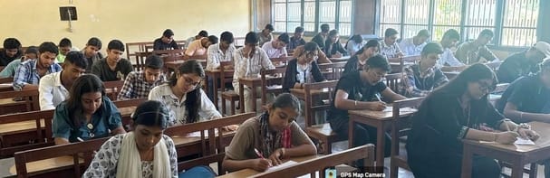 Hindi week begins with essay writing competition