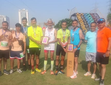 BRG shines in Gurugram Half Marathon, eight runners win prizes