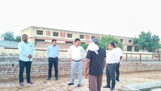After inspecting the cleanliness system, instructions were given to clean the empty plots