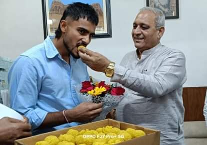 Olympian Sanjay Kaliraman met Minister Gangwa