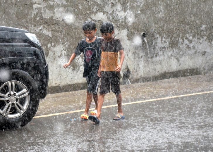 Rain brought relief from humidity, drizzle expected again