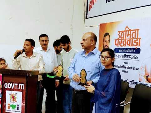 Gaurav was first in poster making and Sara was first in slogan writing competition