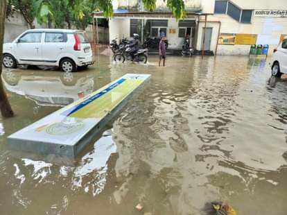 Crops fell due to heavy rain, waterlogging increased problems