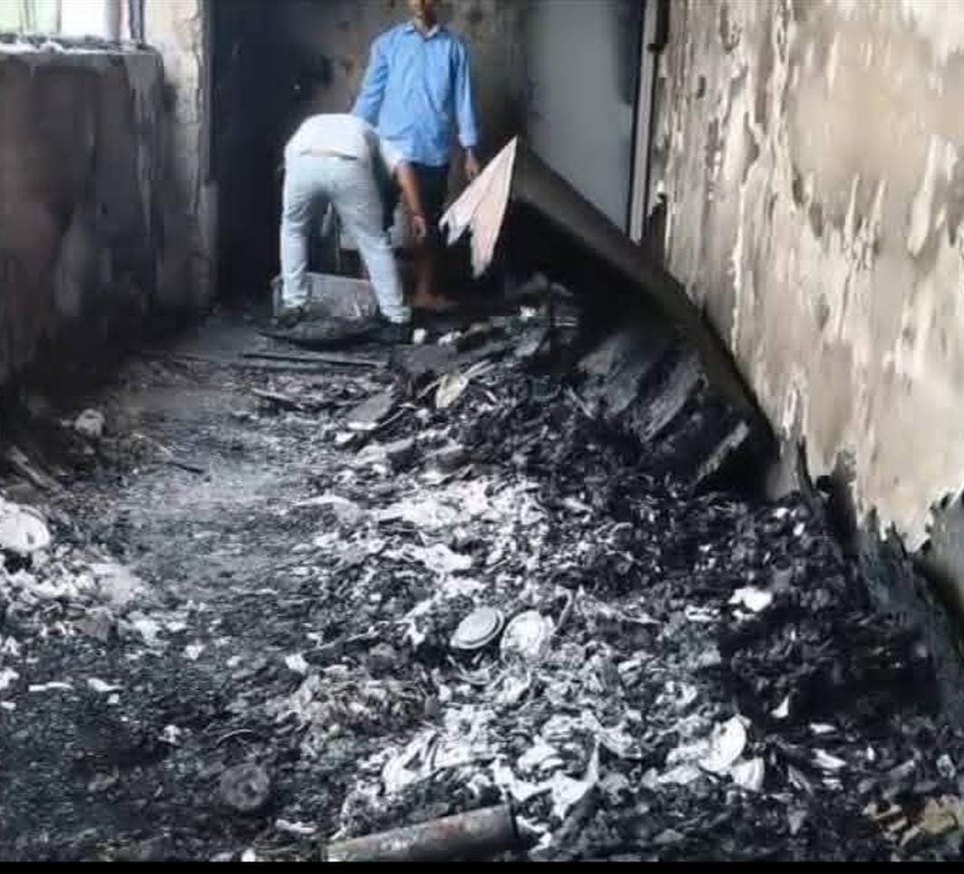 Fire broke out on the third floor of Naina Resort due to short circuit