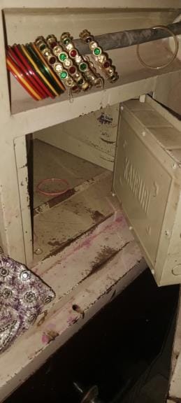 Theft by breaking the lock of the house in Belharkala
