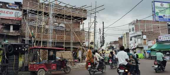 Navratri Festival: Jagadamba will be seated at 300 places, water proof pandals are being built.