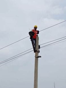 Hundreds of villages lost power due to broken insulators.