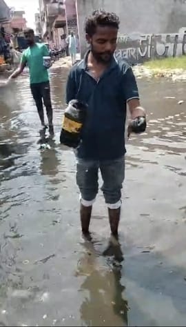 3 pump sets and tractors added to remove water from colonies