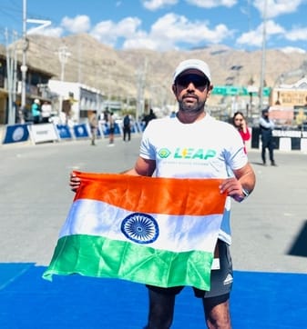 The name of Bahadurgarh Runners Group echoed on the hills of Ladakh