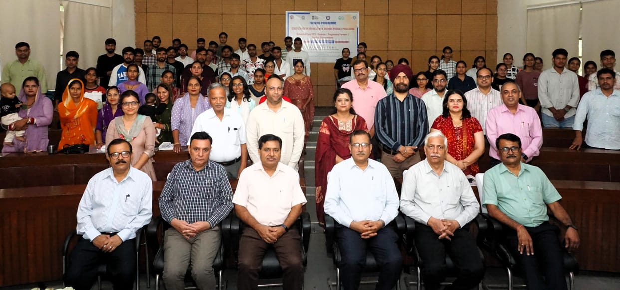 Students and farmers were informed about the latest techniques of milk product processing