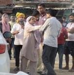 Lekhpals who went to stop illegal construction were beaten up